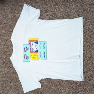 ‼️LAST CALL‼️Anime White Screen Printed Shirt